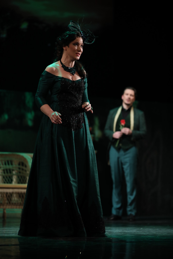 Branislava Podrumac as Hanna Glawari in The Merry Widow