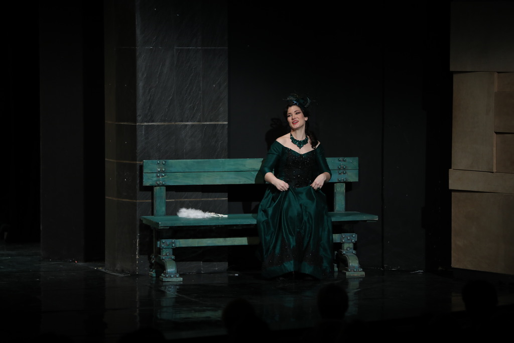 Branislava Podrumac as Hanna Glawari in The Merry Widow